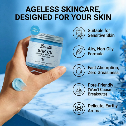 GHK-CU Whipped Tallow Honey Balm with Methylene Blue